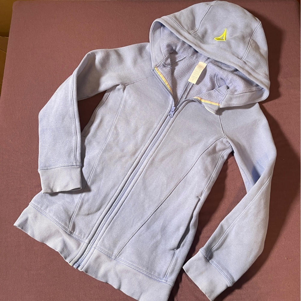 Ivivva (Lululemon kids) Lilac Full Zip Hooded Sweatshirt Jacket - Girls Size 6